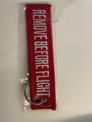 Remove Before Flight keychain new