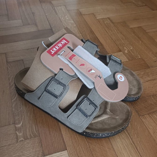 Isotoner sandals size 43, grey