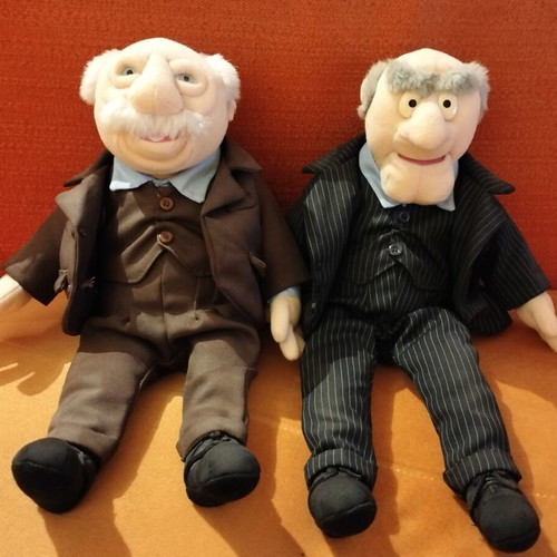 Statler and Waldorf Muppet Show plush figures new