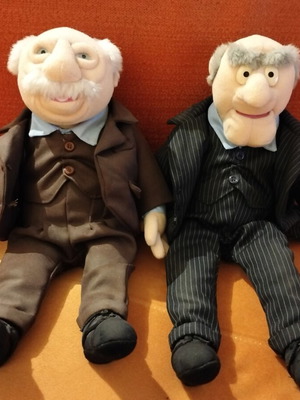 Statler and Waldorf Muppet Show plush figures new