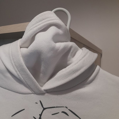 Billie Eilish Bershka sweatshirt used, small, oversized, white