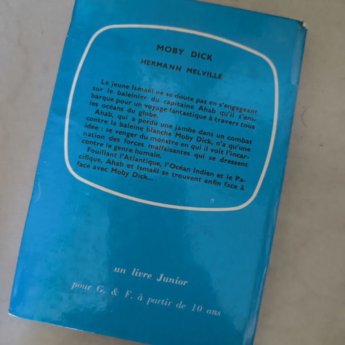 Moby Dick by Hermann Melville used edition 1962 ODEJ Paris French