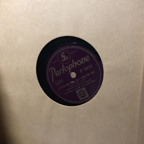 HMV Parlophone 78 rpm 10 inch gramophone records, 1930s