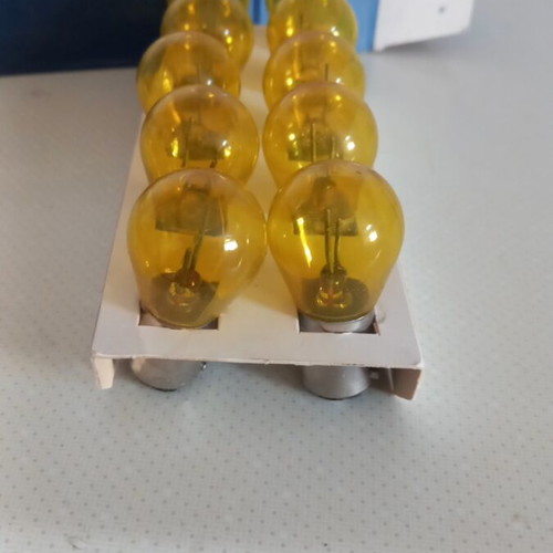 Philips 12V Yellow Light Bulbs Pack of 10 New