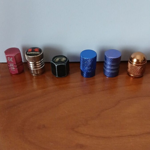 Valve caps for bicycle and car like new
