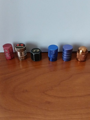 Valve caps for bicycle and car like new