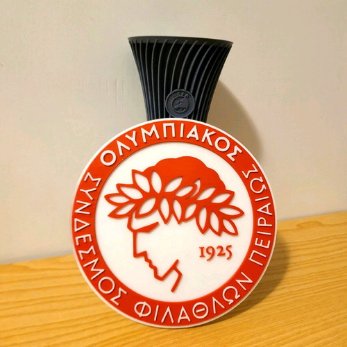 Σήμα Ολυμπιακού 3D καινούργιο, διάμετρος 17cm