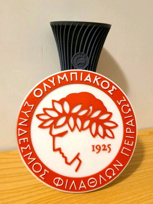 Σήμα Ολυμπιακού 3D καινούργιο, διάμετρος 17cm