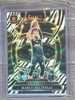 Marco Belinelli Zebra Prizm Concourse Euroleague card 2025-26 Panini Select