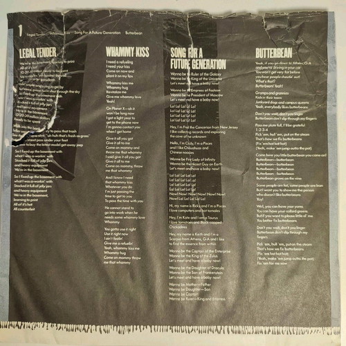 The B-52's Whammy! vinyl used, first American pressing