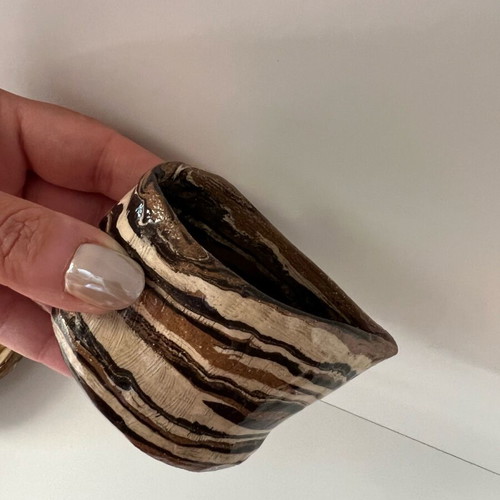 Ceramic sauce set like new in earthy colors