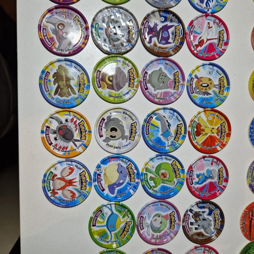 Pokemon metal tazos set of 26 used, genuine