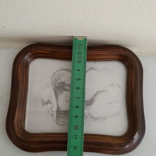 Vintage photo frame set resin 12x9 cm