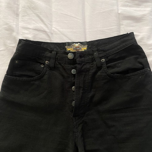 Harley Davidson women's straight black pants like new, size 29