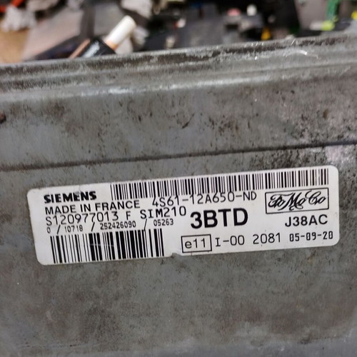 ECU computer used for Mazda 2, Ford Fiesta 1.4, Fusion S120977013F