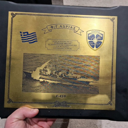 Commemorative plaque used