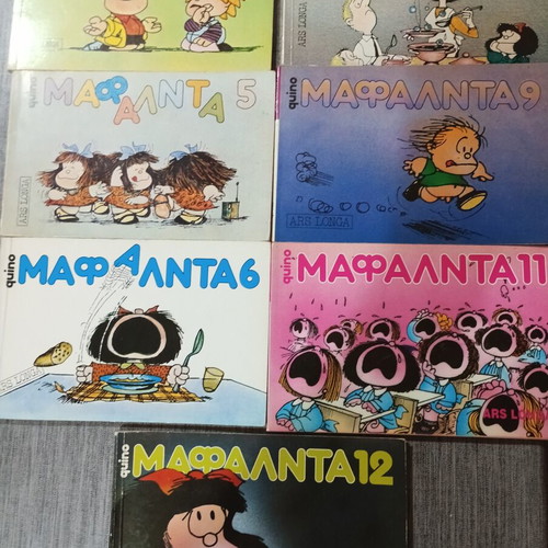 Mafalda comics used, volumes 4,5,6,7,9,11,12 pack