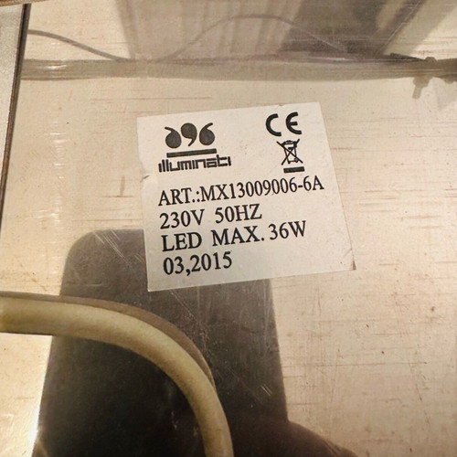 Inox LED wall light in excellent condition