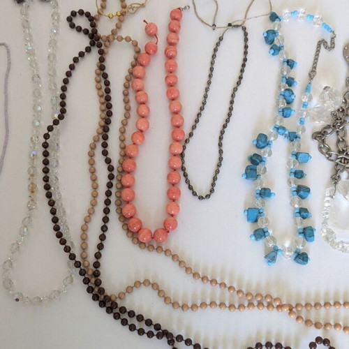 Vintage faux bijoux used, lot of many pieces
