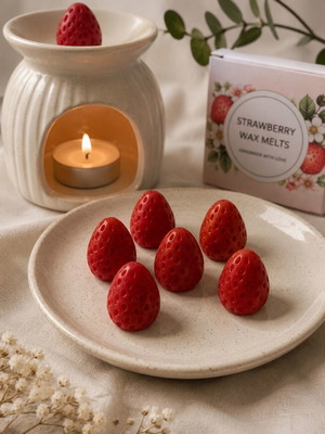 Wax melts with strawberry scent, pack of 10