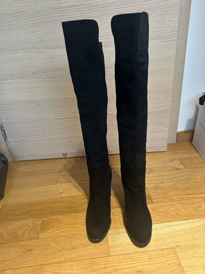 Μπότες Stuart Weitzman Hijack πάνω από το γόνατο σαν καινούργιες, μαύρο σουέτ