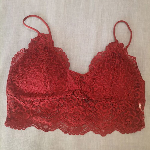 Lace top Bordeaux like new, size M