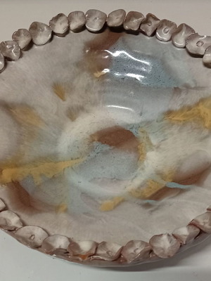 Hand Painted Hanging Plate used without chips or cracks