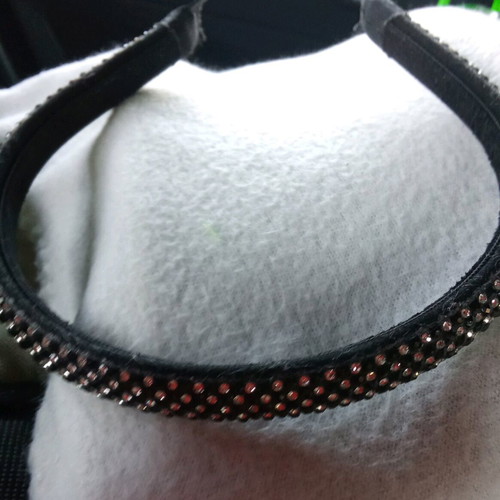 Hairband new black with rhinestones