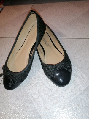 Black ballerina shoes like new, size 36