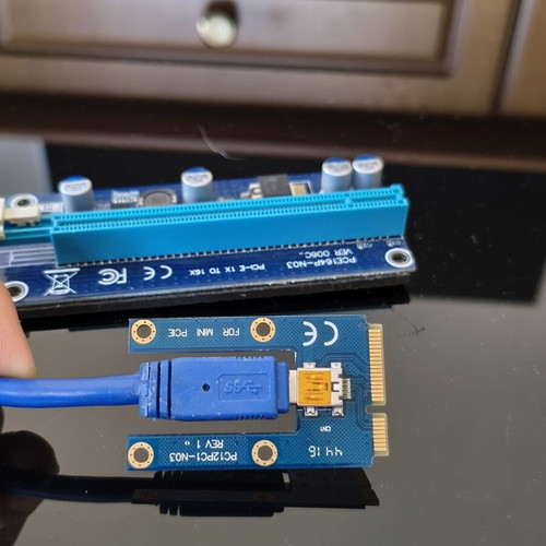 PCI Express riser card for laptop graphics card like new
