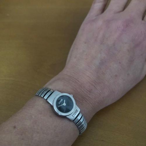 Storm London wristwatch rare mini baby t-bar bubble used
