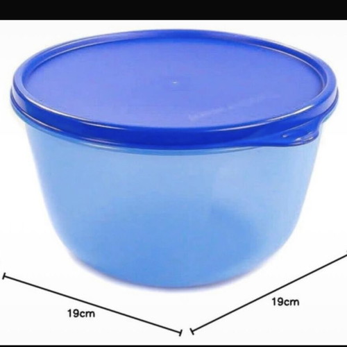 Tupperware Modular Bowl 2L with Blue Lid new