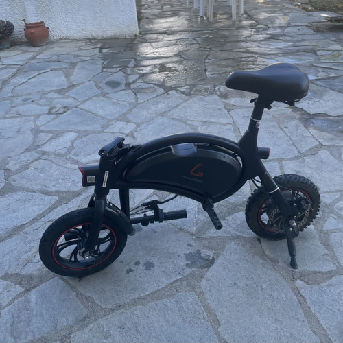 KUGOO electric bike, black with red details