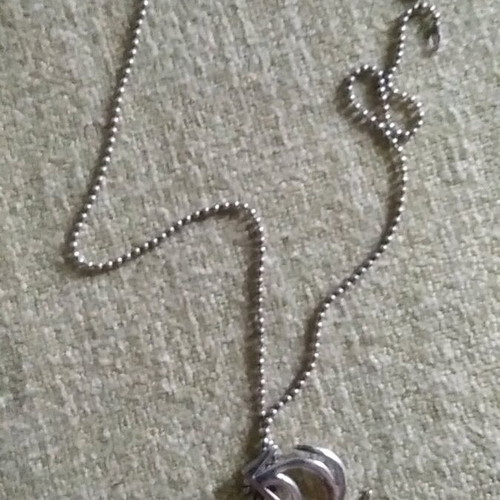 Silver pendant-brooch handmade with original design