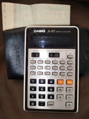 Calculadora Casio fx-102 vintage μεταχειρισμένη για ανταλλακτικά
