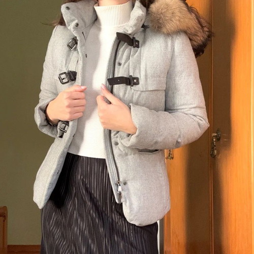 Designer Italian Mabrun Down Winter Jacket like new, with fur and hood