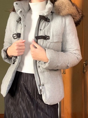 Designer Italian Mabrun Down Winter Jacket like new, with fur and hood