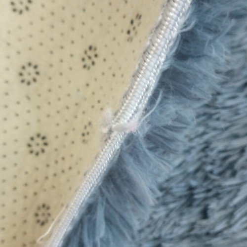 Rug set used, 2 pieces with soft gray texture and anti-slip dots