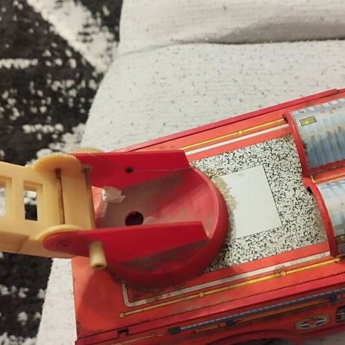 Vintage Fire Truck used, Greek made with batteries