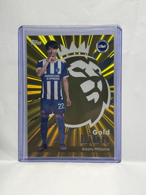2025-26 Topps EPL Kaoru Mitoma Gold Lion new
