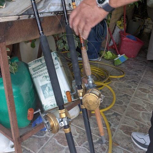 Big Game fishing rods with PENN International 50 reels used