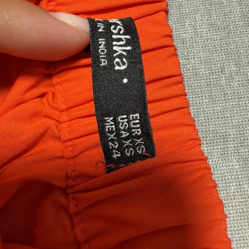 Bershka red off-shoulder crop top, XS