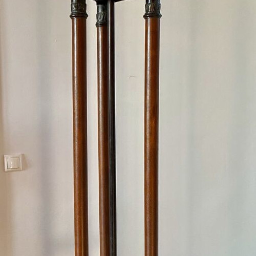 Floor lamp like new made of cast iron, marble and leather