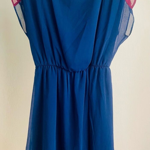 Atmosphere Midi Dress New Blue Multicolor Size M