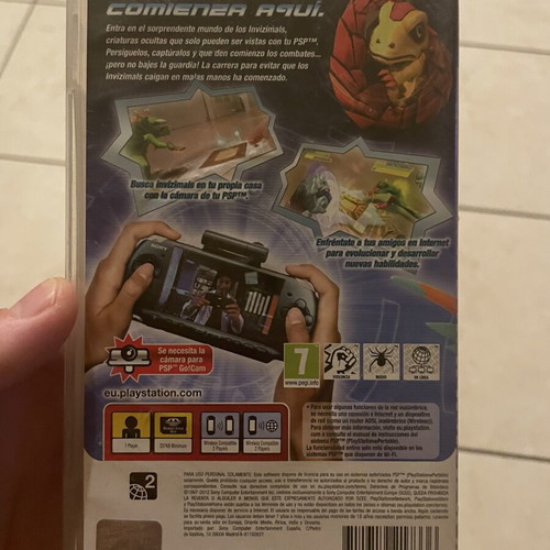 Invizimals PSP game used with case and manual