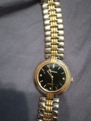 Γυναικείο vintage αναλογικό ρολόι Quartz με δίχρωμο μπρασελέ μεταχειρισμένο