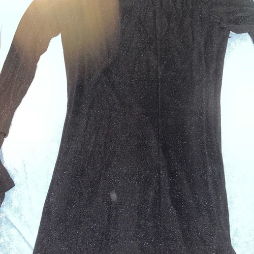 Shiny blouse dress new, size M 38 10, black