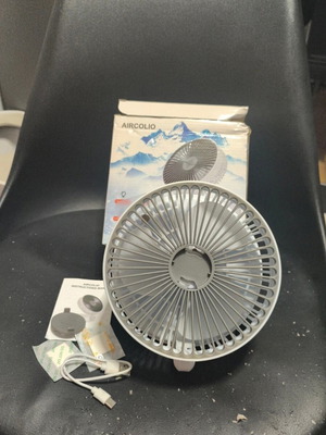 Portable fan lightweight rechargeable with 3 speed levels new