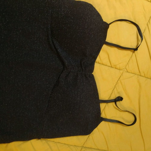 Elastic dress black like new with adjustable straps