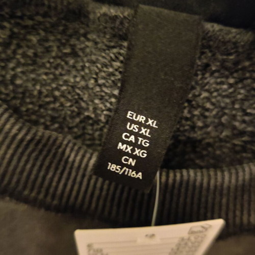 H&M Sweatshirt XL oversized fit new, black